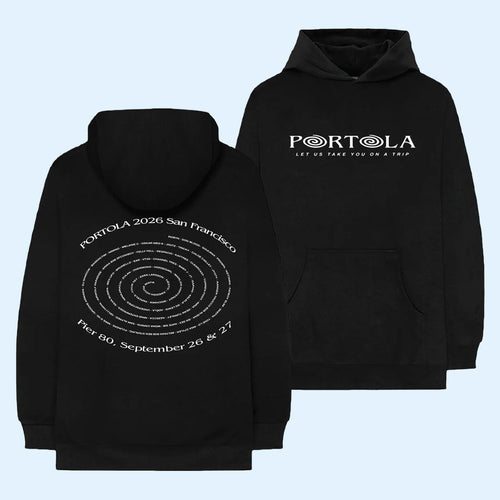 Portola Music Festival Merch Spiral 2026 Lineup Hoodie Cool Gift For Music Lover
