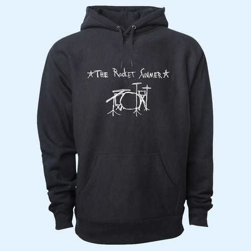 The Rocket Summer Merch 2026 Drumkit Hoodie Black Best Gifts For Music Lovers