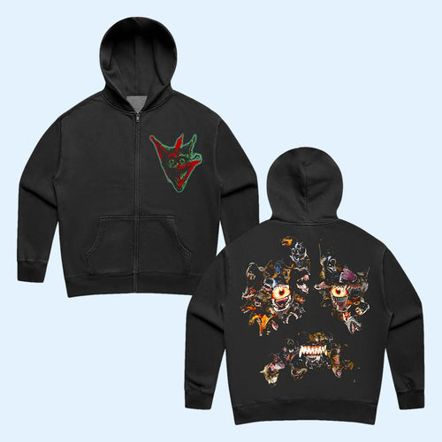 Machine Girl Merch 2026 The Ugly Art Zip Hoodie Gift Ideas For Brothers