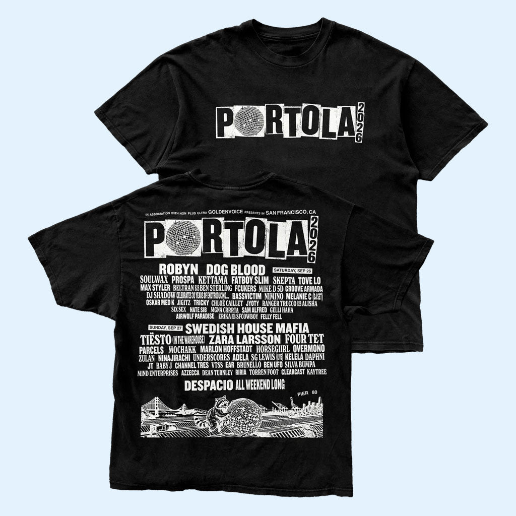 Portola Music Festival Merch Portola 2026 Lineup T-Shirt Presents For Music Lovers