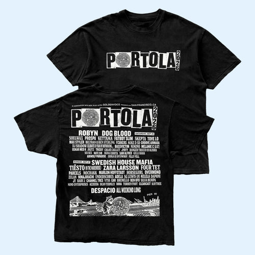 Portola Music Festival Merch Portola 2026 Lineup T-Shirt Presents For Music Lovers