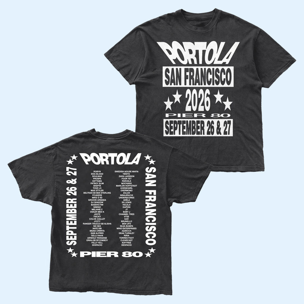 Portola Music Festival Merch Pier Star 2026 Lineup T-Shirt Music Gifts For Music Lovers