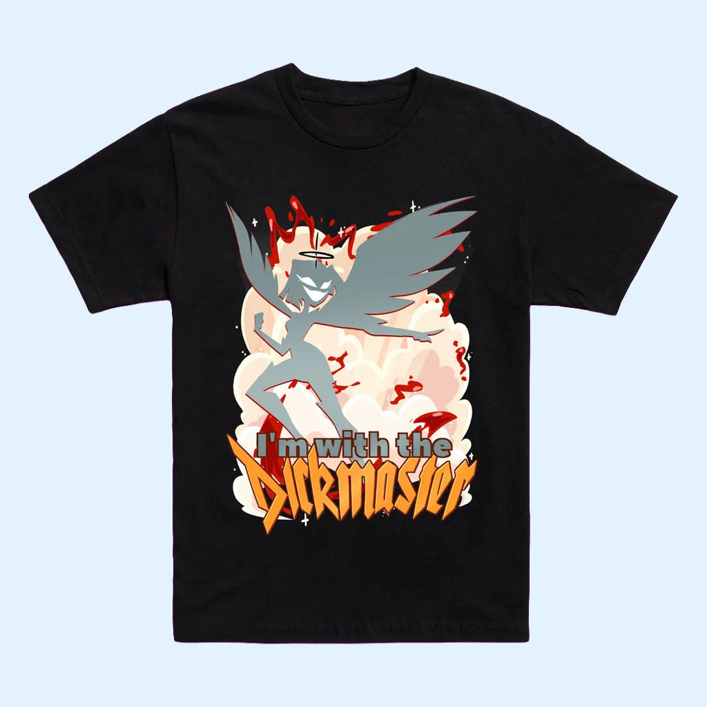 Hazbin Hotel Merch 2026 Lute BFF T-Shirt I'm With The Dickmaster Shirt Present For Cartoon Fans
