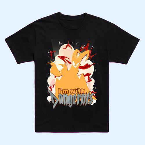 Hazbin Hotel Merch 2026 Adam BFF T-Shirt I'm With DangiTits Shirt Animated Show Gift For Fans