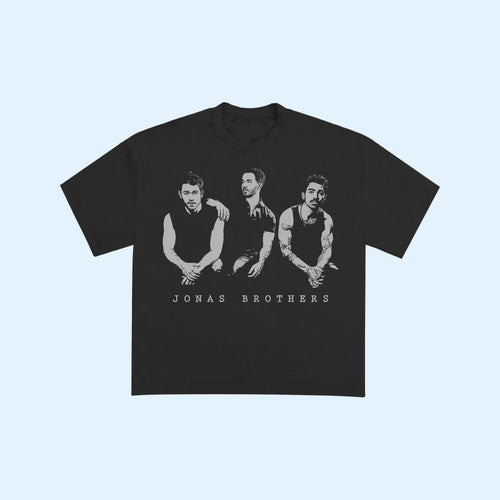 Jonas Brothers Merch 2026 Photo Vintage Black T-Shirt Jonas Brothers Band Shirt Fan Gfits