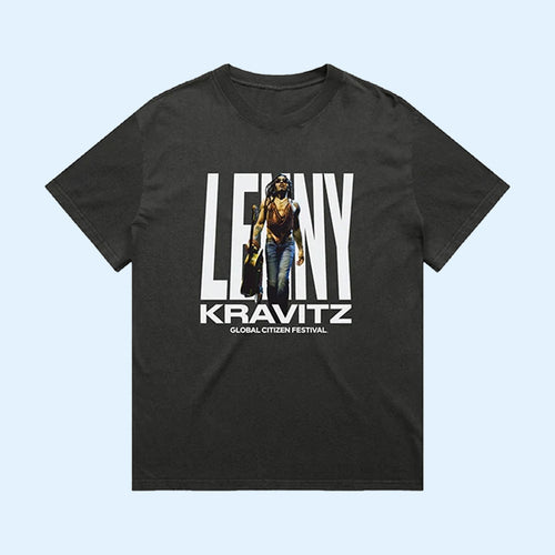 Global Citizen Merch GCF 2026 Lenny Kravitz T-Shirt Best Gifts For Music Lovers