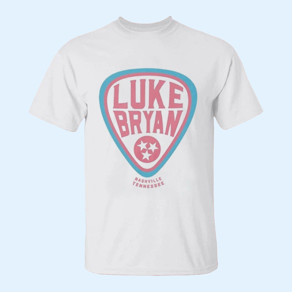 Luke Bryan Merch 2026 Luke Bryan Nashville Tennessee Pick T-Shirt Gift For Music Lovers