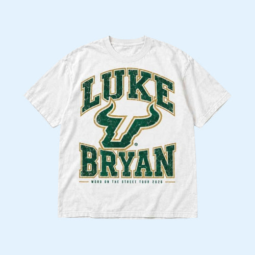 Luke Bryan Merch 2026 LB Word On The Street Tour At Midflorida T-Shirt South Florida Bulls Merch