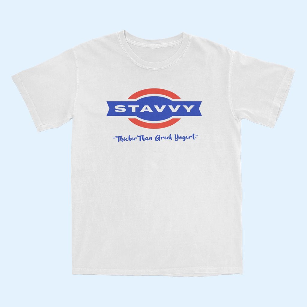 Stavros Halkias Stavvy Merch 2026 Stavvy Thick Yogurt T-Shirt Gift Ideas For Friends