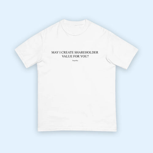 Litquidity Merch 2026 Shareholder Value T-Shirt White Cool Gift For BFF