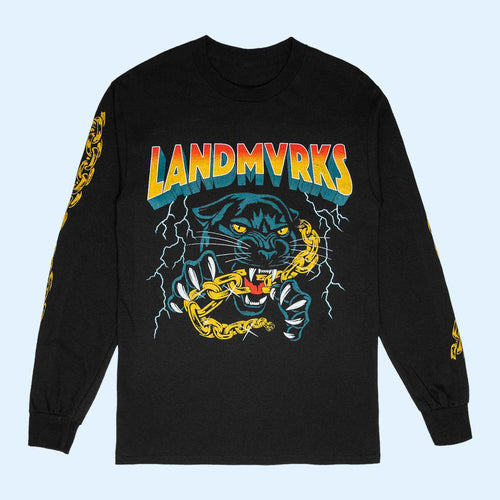 Landmvrks Merch 2026 Panther Long Sleeve Shirt Gifts For Guys Who Like Music