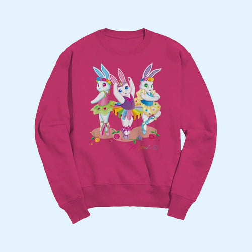Lisa Frank Merch 2026 Ballerina Bunnies Crewneck Sweatshirt Adorable Gift For Her
