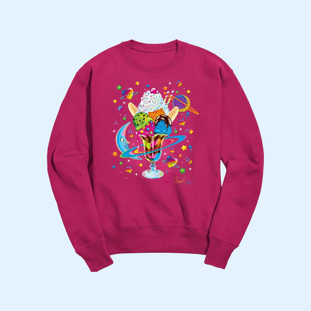 Lisa Frank Merch 2026 Saturn Sundae Crewneck Sweatshirt Gift Ideas For Sisters
