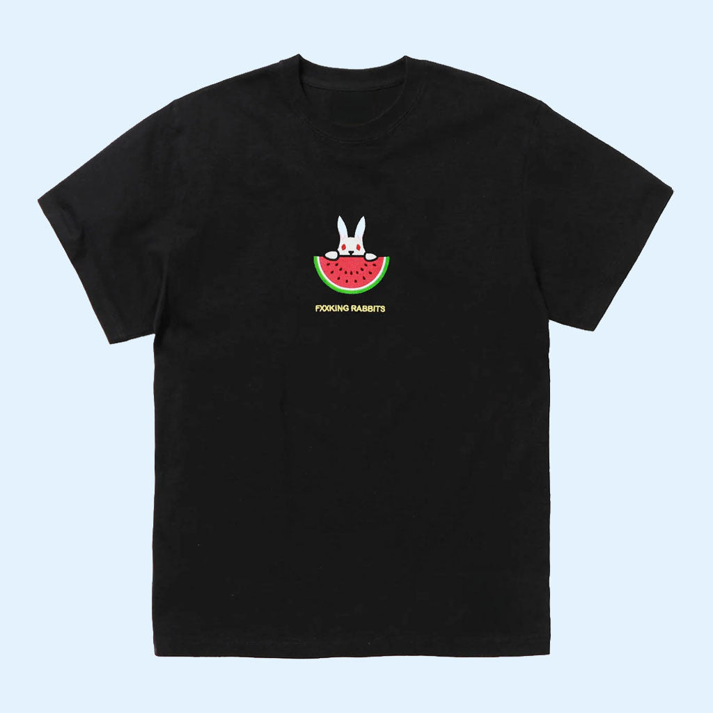 FR2 Merch 2026 Watermelon Rabbit T-Shirt Black Unique Gift For Besties