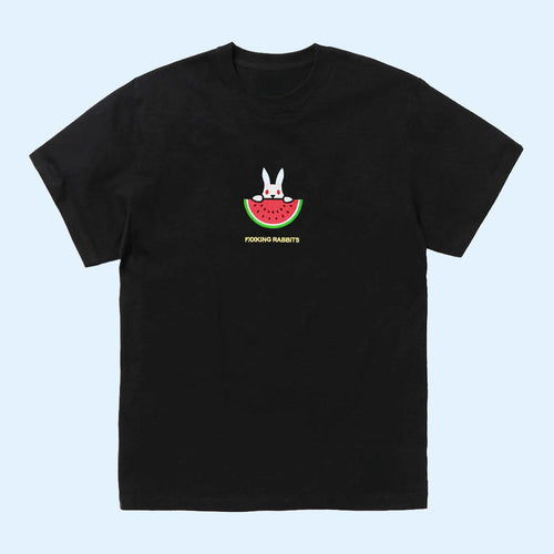 FR2 Merch 2026 Watermelon Rabbit T-Shirt Black Unique Gift For Besties