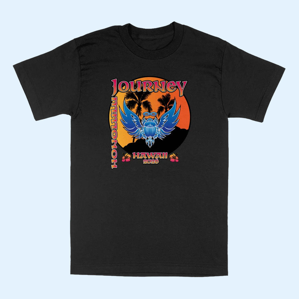 Journey Music Merch 2026 Black Hawaii Event T-Shirt Music Gifts For Music Lovers