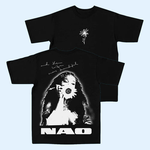 NAO Merch 2026 Life Was Beautiful Image Black T-Shirt Gifts For Music Lovers