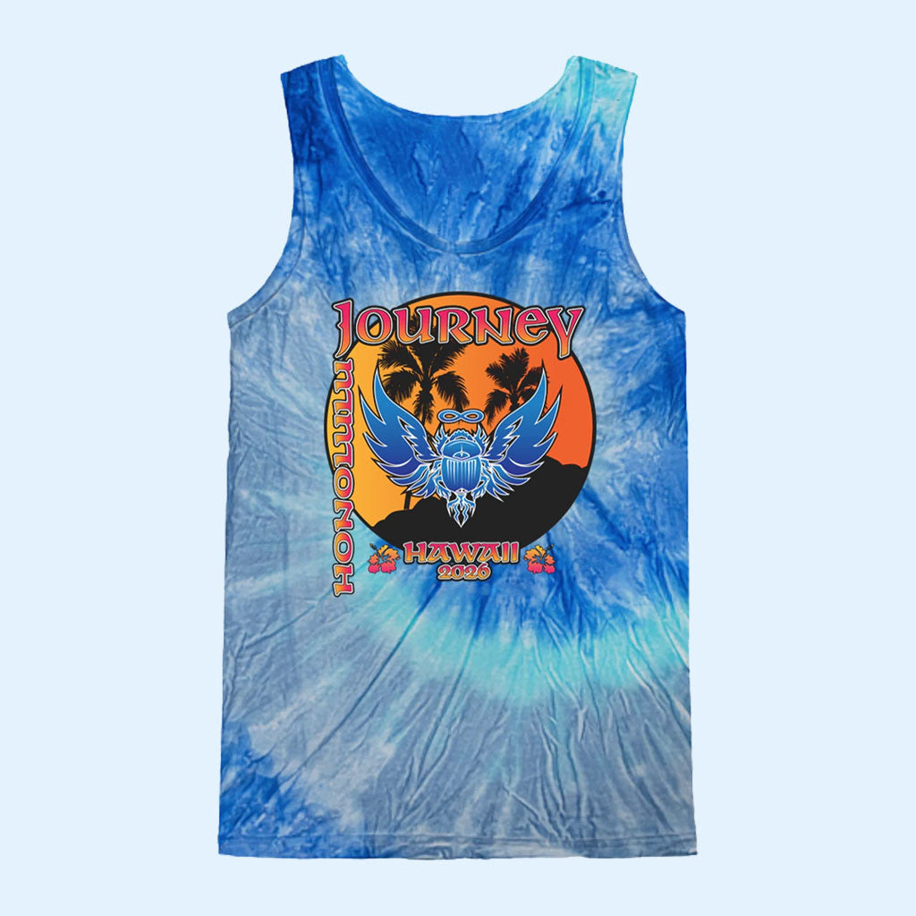 Journey Music Merch 2026 Hawaii Tie Dye Tank Top Top Gifts For Music Lovers