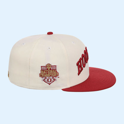NCAA X LIDS Hat Drop Merch Indiana Hoosiers NCAA CFB Start Of Season New Era Snapback Hat
