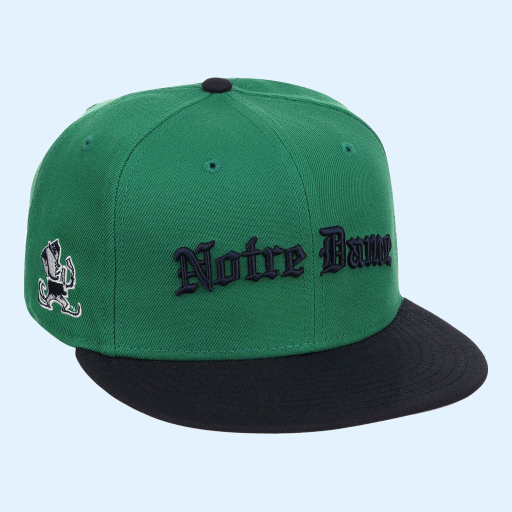 NCAA X LIDS Hat Drop Merch Notre Dame Fighting Irish NCAA CFB Start Of Season New Era Snapback Hat