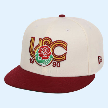 NCAA X LIDS Hat Drop Merch USC Trojans NCAA CFB Start of Season New Era Snapback Hat Embroidered