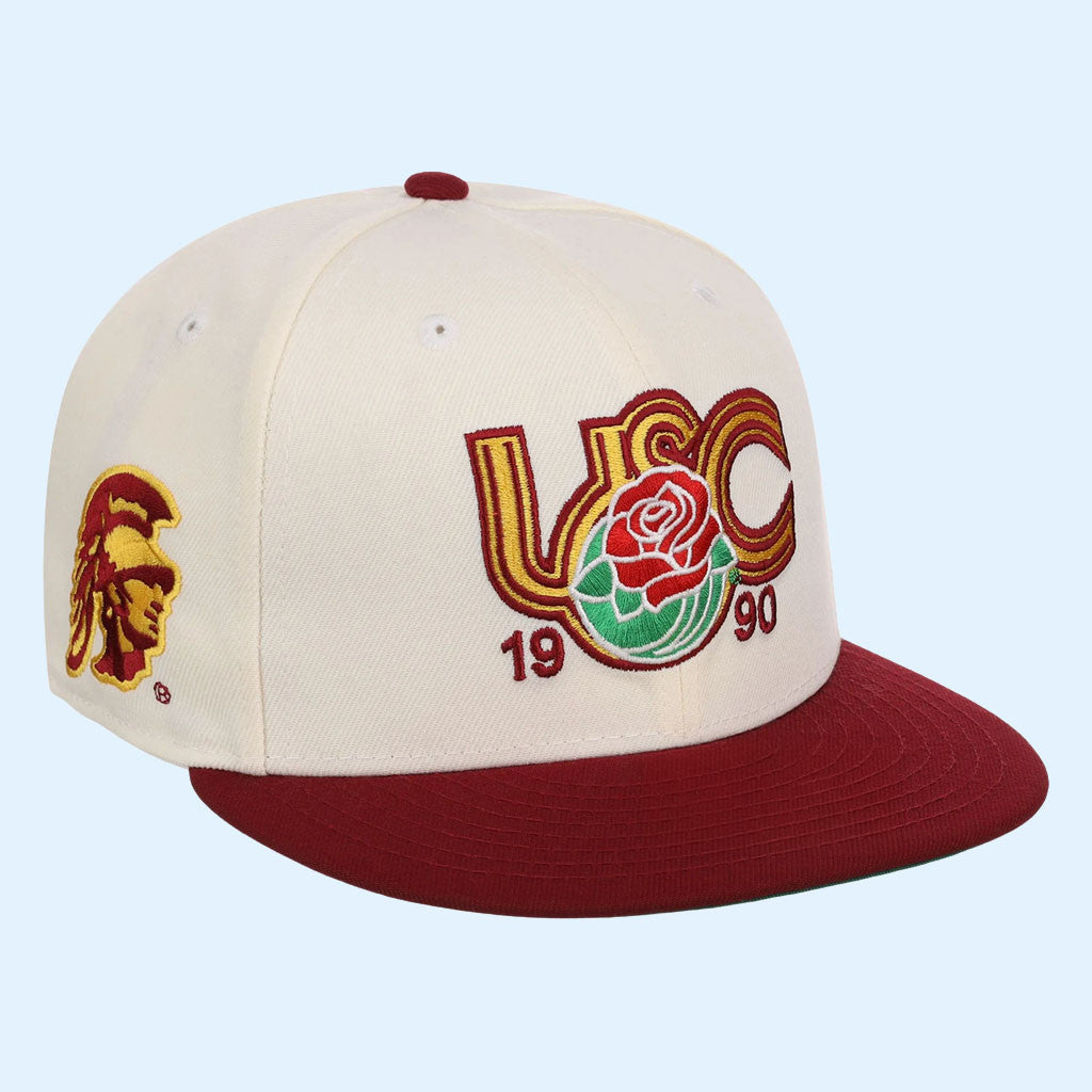 NCAA X LIDS Hat Drop Merch USC Trojans NCAA CFB Start of Season New Era Snapback Hat Embroidered