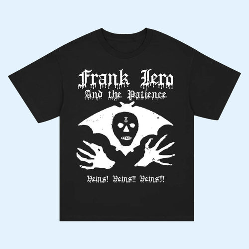 Frank Iero Merch 2026 Veins T-Shirt Black Frank Iero And The Patience Shrit Best Gift For Fans