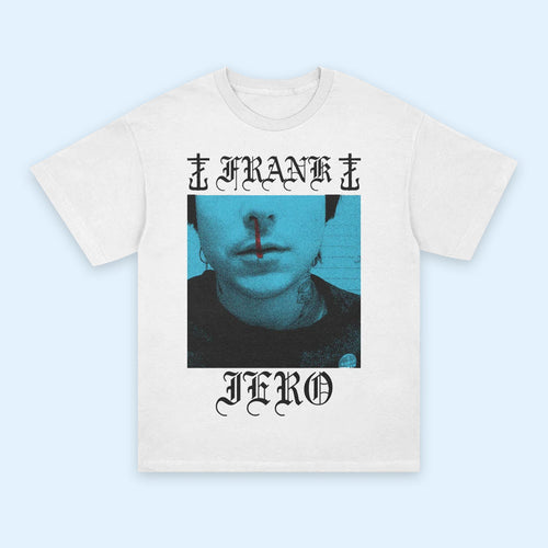 Frank Iero Merch 2026 Bloody Nose Blue T-Shirt White Unique Gift For Music Lovers