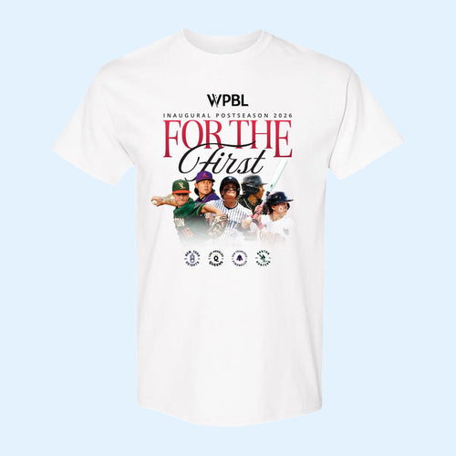 Women's Pro Baseball League Merch WPBL 2026 Postseason T-Shirt For The First Shirt White