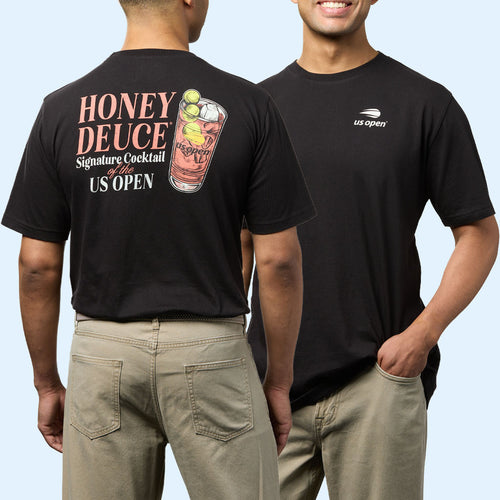 US Open Merch 2026 US Open Honey Deuce T-Shirt Black Signature Cocktail Shirt Tennis Fan Gifts