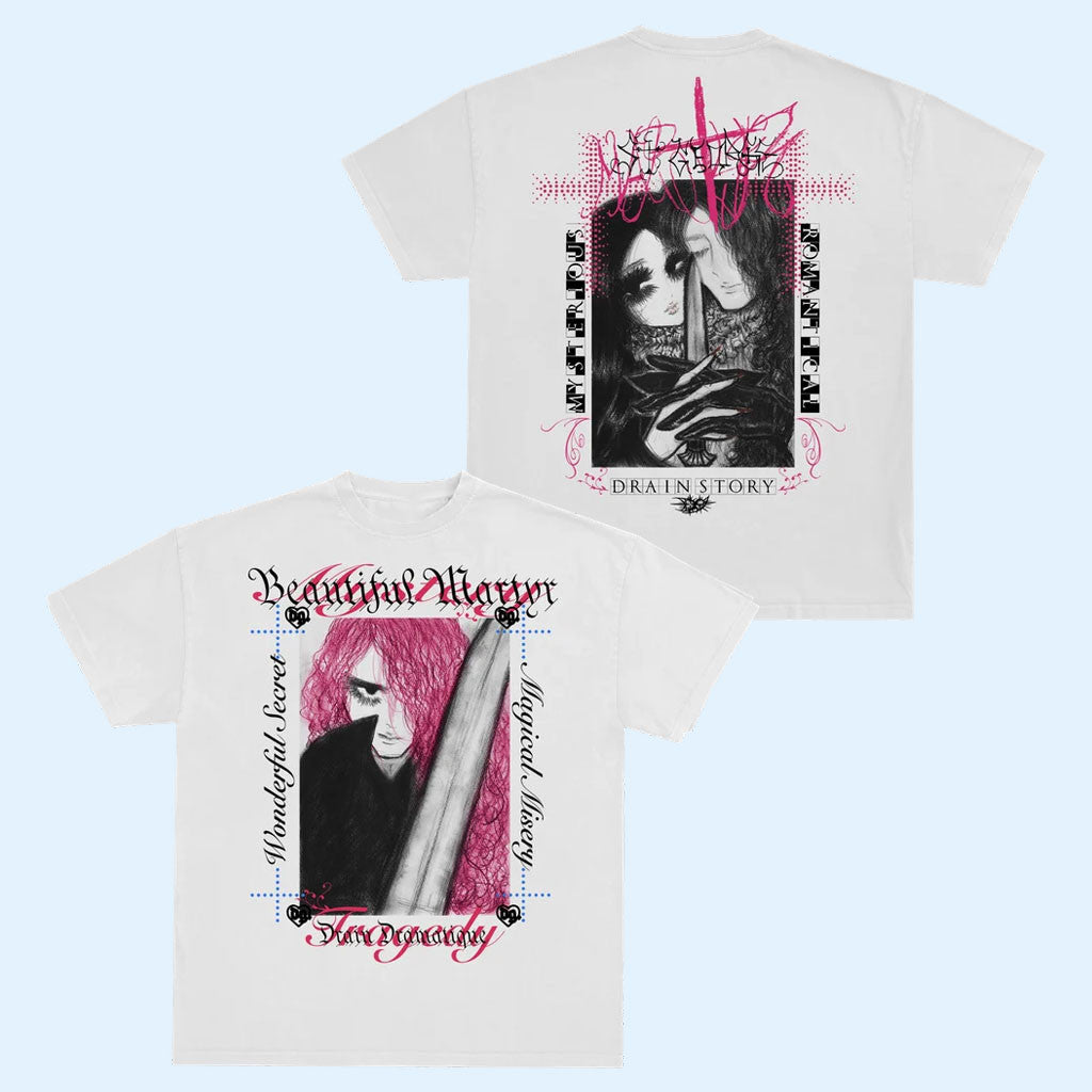 Bladee Merch 2026 Beautiful Martyr White T-Shirt Male Shirt Present Ideas For Music Lovers