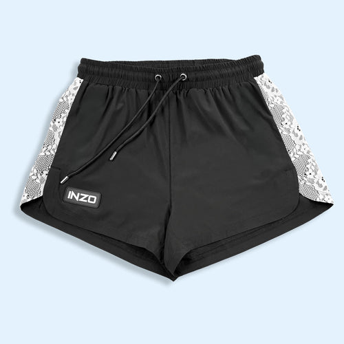 INZO Merch 2026 Lost In Lace Shorts Black Music Related Gifts For Women