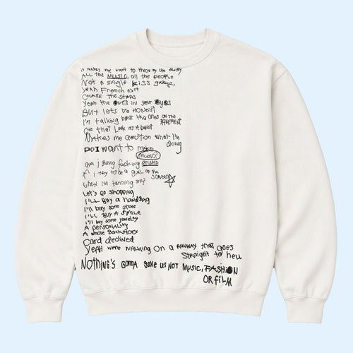 Charli XCX Merch 2026 Lyric Crewneck Sweatshirt Presents For Music Lovers