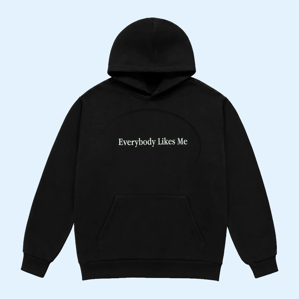 Any Austin Merch 2026 Everybody Likes Me Hoodie Black Present For Besties