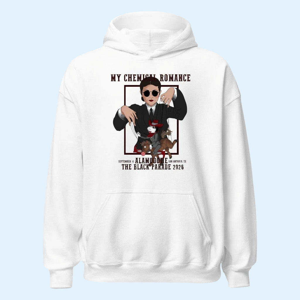 My Chemical Romance Merch MCR The Black Parade 2026 Hoodie Sept 12 At Alamodome In SA TX Hoodie