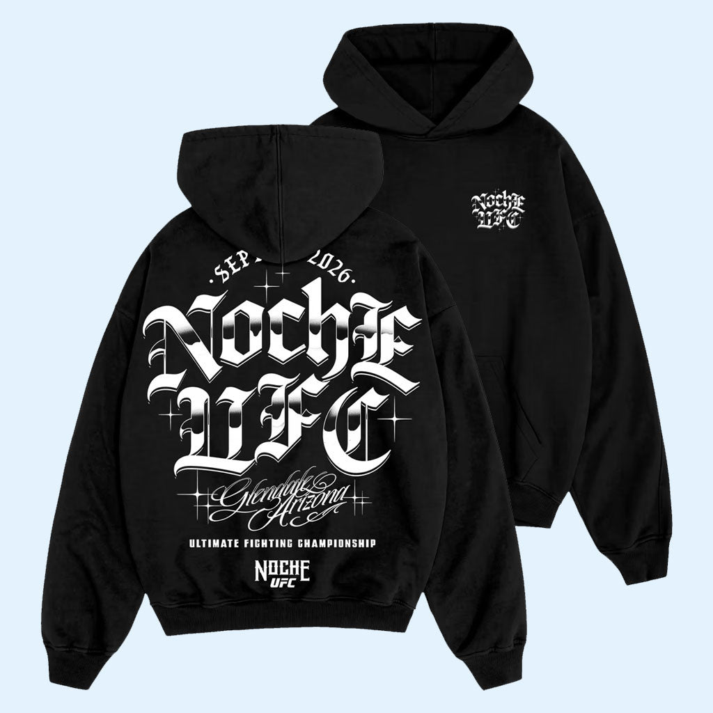 Noche UFC Merch 2026 Black Noche UFC Brillante Hoodie Best Gifts For MMA Fans