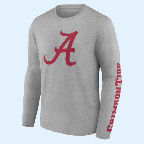 Alabama Crimson Tide Merch 2026 Alabama Crimson Tide Primary Logo Long Sleeve Shirt Fan Apparel