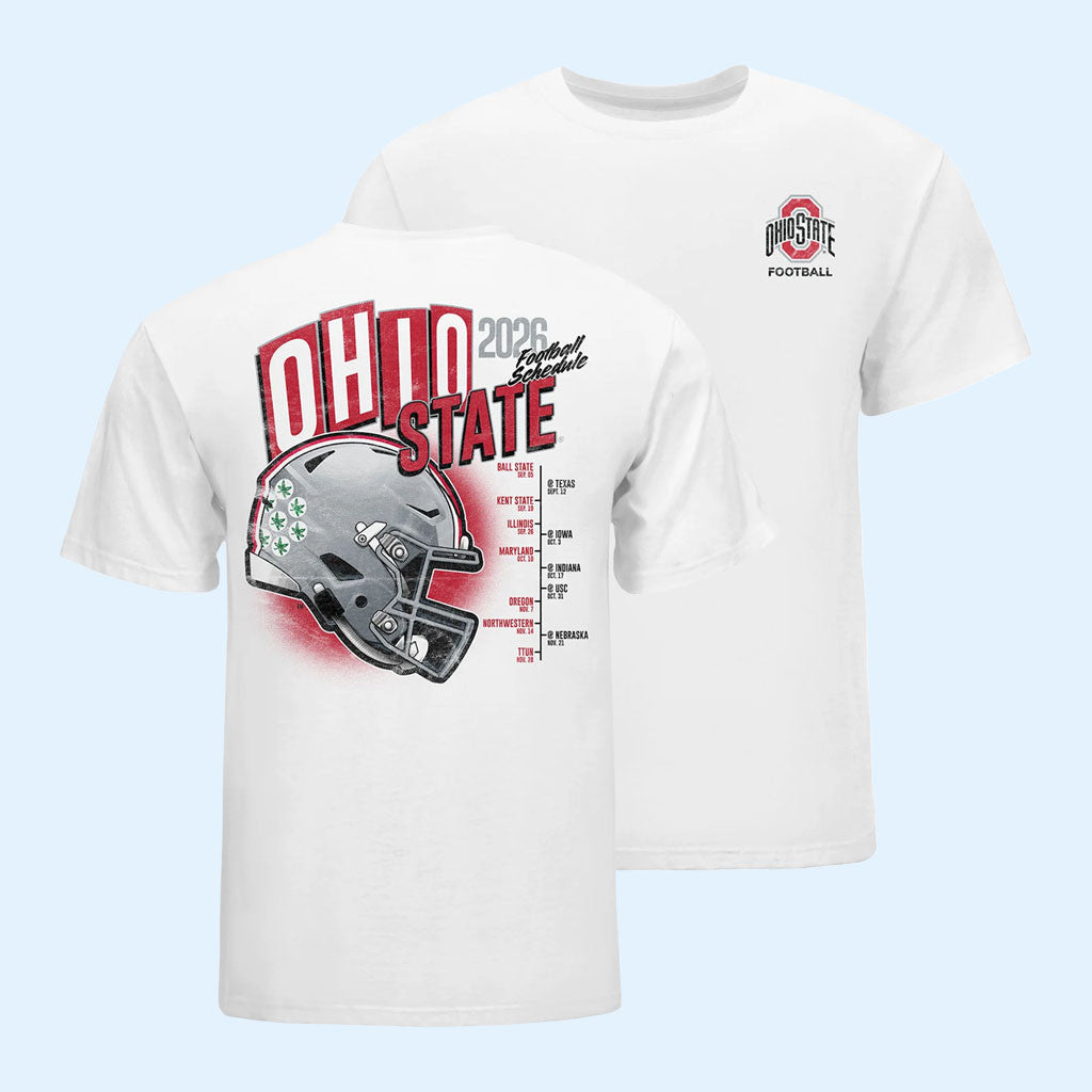Ohio State Football Merch Ohio State Buckeyes 2026 Schedule T-Shirt Gift For Football Lovers