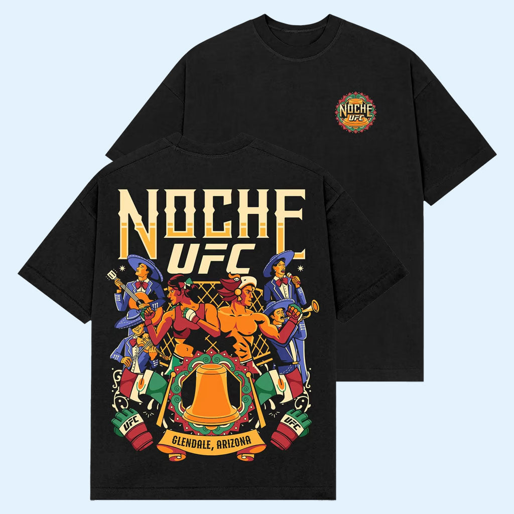 Noche UFC Merch 2026 Black Noche UFC Glendale Campaign T-Shirt Best Gift For Brothers