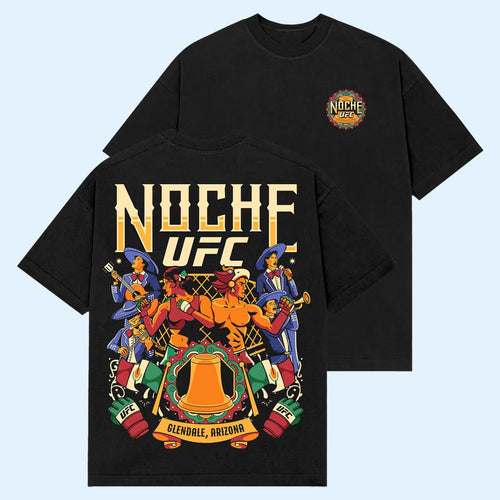 Noche UFC Merch 2026 Black Noche UFC Glendale Campaign T-Shirt Best Gift For Brothers