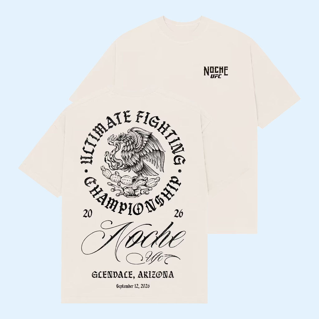 Noche UFC Merch 2026 Noche UFC Glendale T-Shirt Present For My Husband