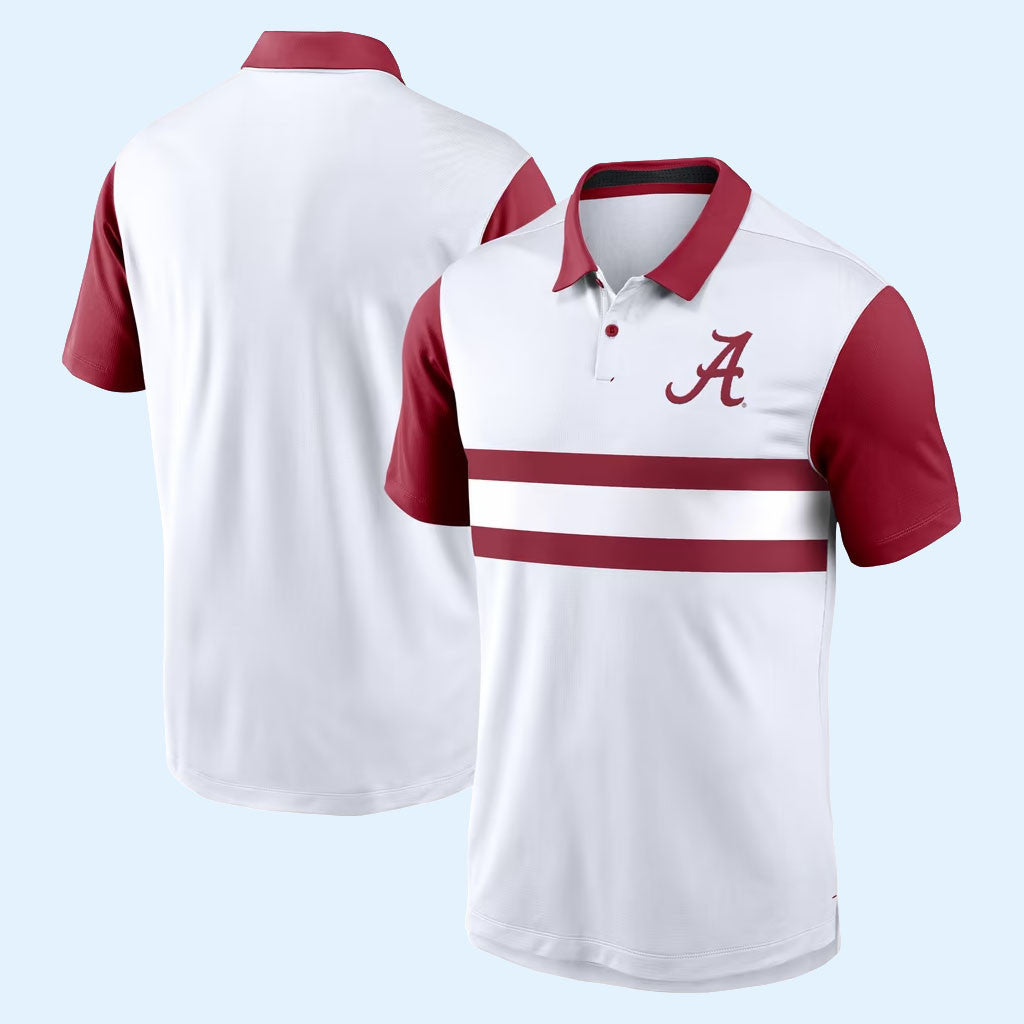 Alabama Crimson Tide Merch 2026 Alabama Crimson Tide Primetime Campus Pattern Vapor Polo Shirt
