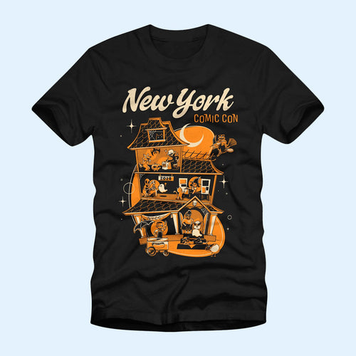 New York Comic Con Merch 2026 Haunted House T-Shirt NYCC Shirt Halloween Gifts For Friends