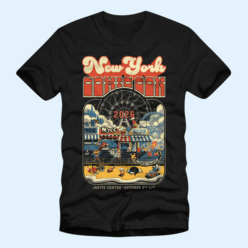 New York Comic Con Merch 2026 NYCC Coney Island T-Shirt Best Gifts For Husband