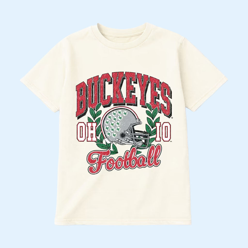 Ohio State Football Merch 2026 Ohio State Buckeyes Raised On Victory T-Shirt Gift For Game Day