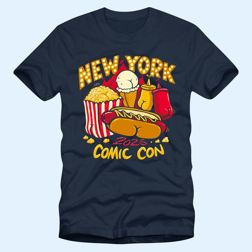 New York Comic Con Merch 2026 Butts On Things T-Shirt NYCC Merch Gift Ideas For Brothers