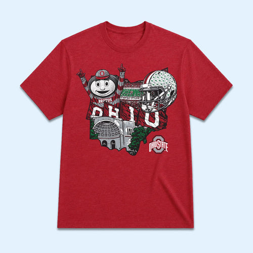 Ohio State Football Merch 2026 Ohio State Buckeyes Football State T-Shirt Game Day Gifts Ideas