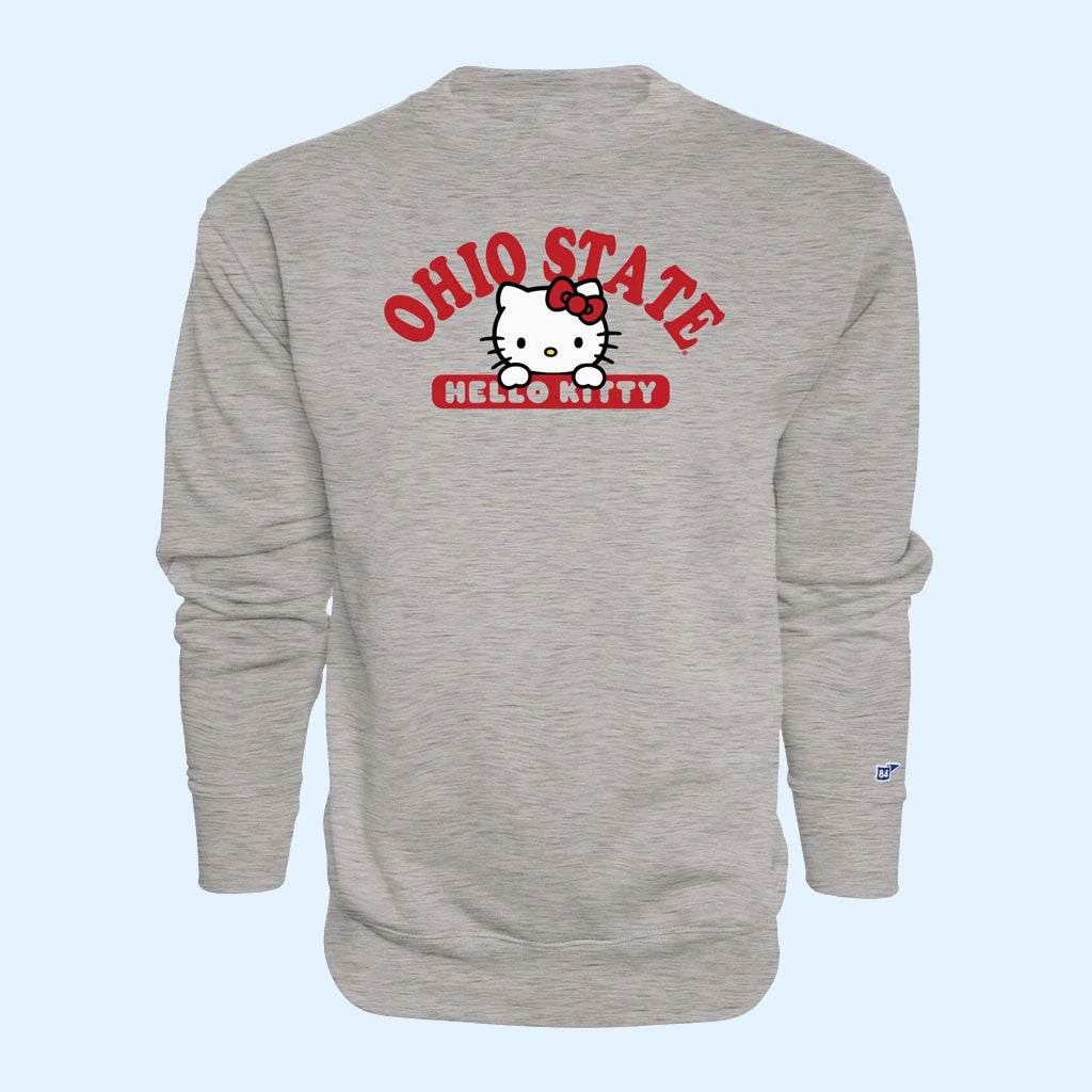 Ohio State Football Merch 2026 Ohio State Buckeyes X Hello Kitty Crewneck Sweatshirt Fan Gear