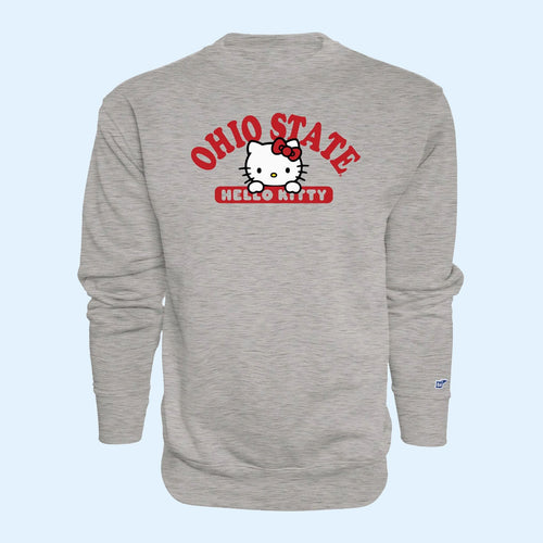 Ohio State Football Merch 2026 Ohio State Buckeyes X Hello Kitty Crewneck Sweatshirt Fan Gear