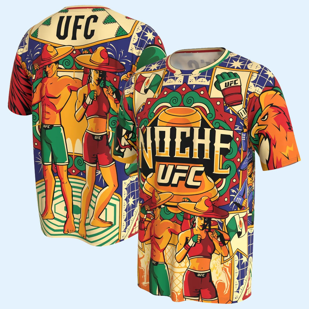 Noche UFC Merch 2026 ProSphere Noche UFC T-Shirt Mexican Independence Day Tee Gifts For Him